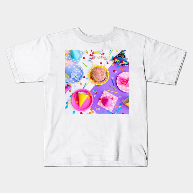 Birthday Party Kids T-Shirt by NewburyBoutique